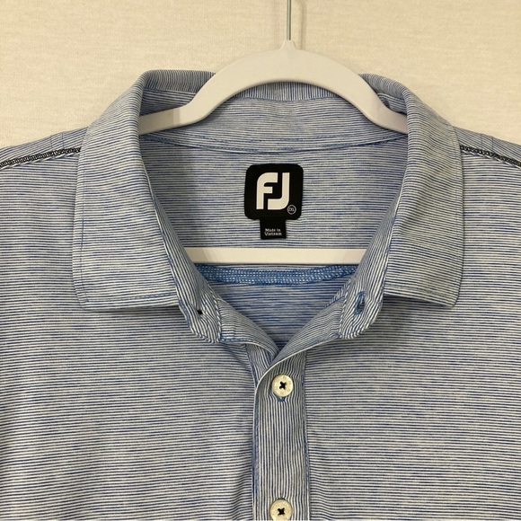 FootJoy Blue Stripes Activewear Short Sleeve Polo Shirt size 2XL - Picture 3 of 10